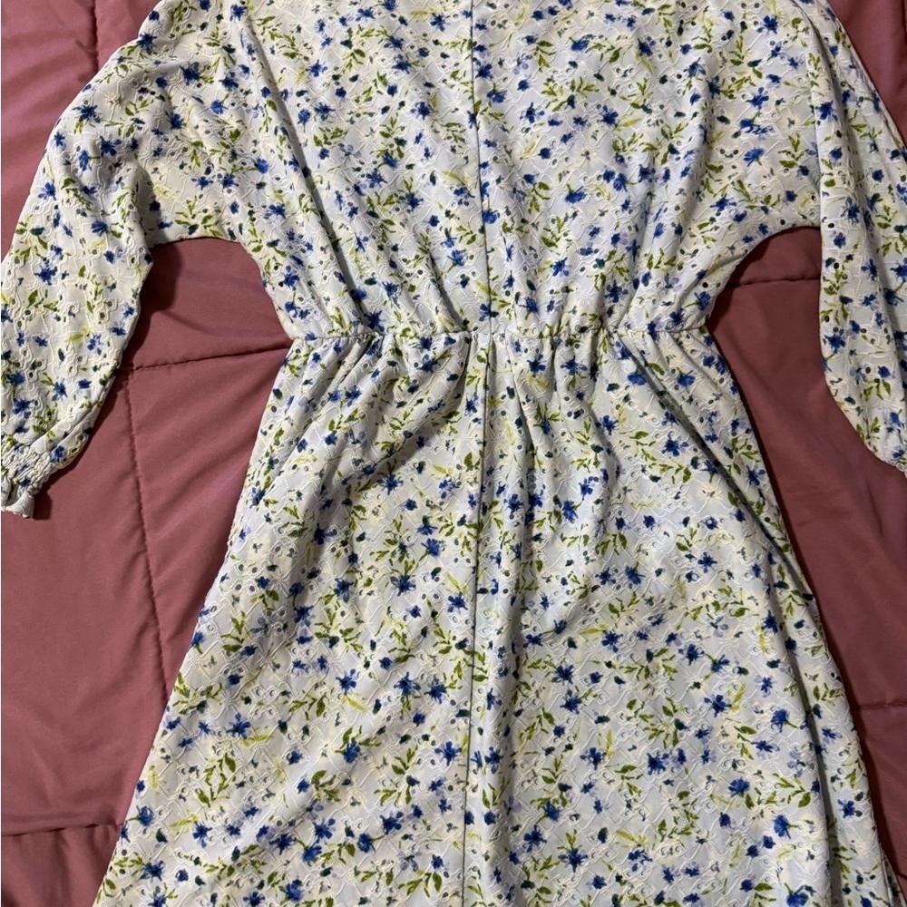 Mandala Vibes Floral Long Sleeve Dress - Picture 5 of 8